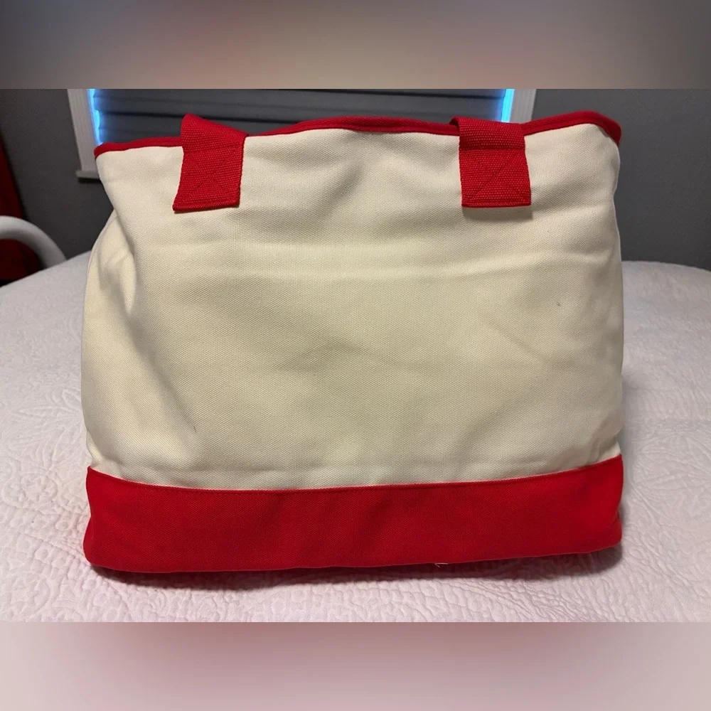 Disney Parks Mickey and Minnie Mouse Christmas Tote Bag - Picture 6 of 13